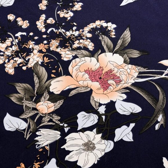 Mommy and Me Floral Chiffon Dresses Short Sleeve Matching Outfits - Picture 7 of 7